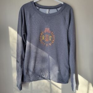 University of Minnesota Long Sleeved Under Armour T-Shirt Size Medium Gray